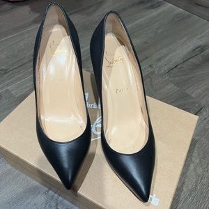 Christian Louboutin Pigalle Plato 100m nappa shiny black size 8 European size 38